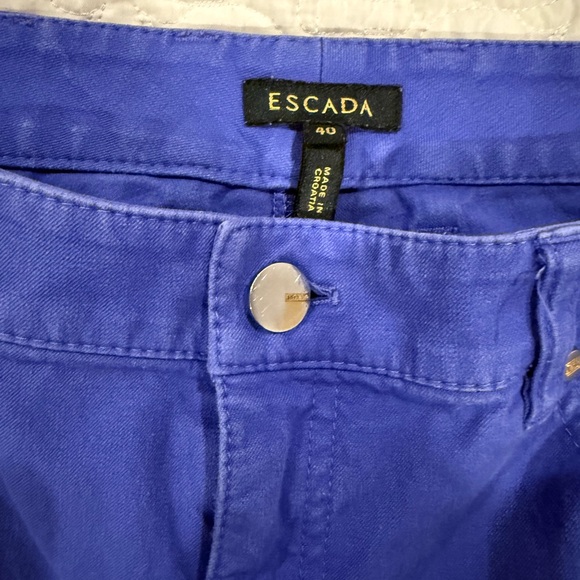 Escada Wide-Leg Jeans in Deep Royal Blue - Picture 3 of 6